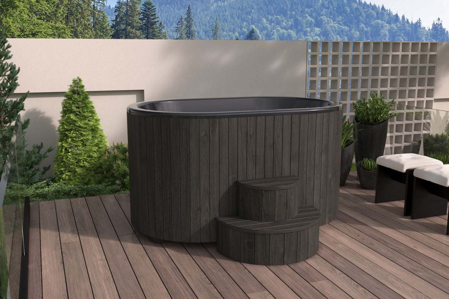 SaunaLife Model S2B 2-Person Cold/Hot Immersion Tub