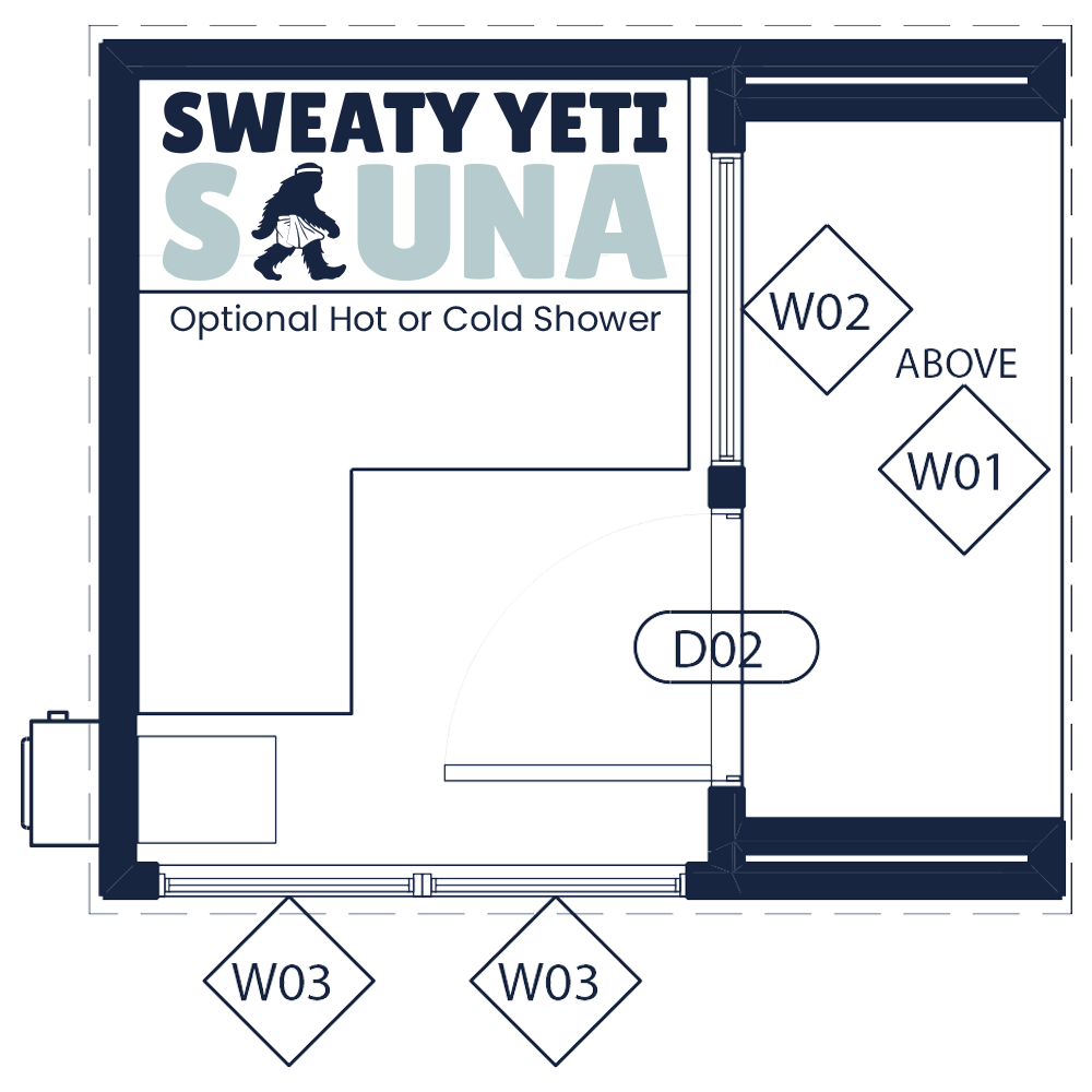 Sweaty Yeti Sauna – 4 to 6 Person Outdoor Sauna