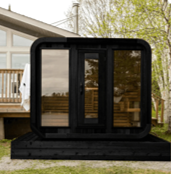 Muskoka Outdoor Cube Sauna [Limited Black Edition]