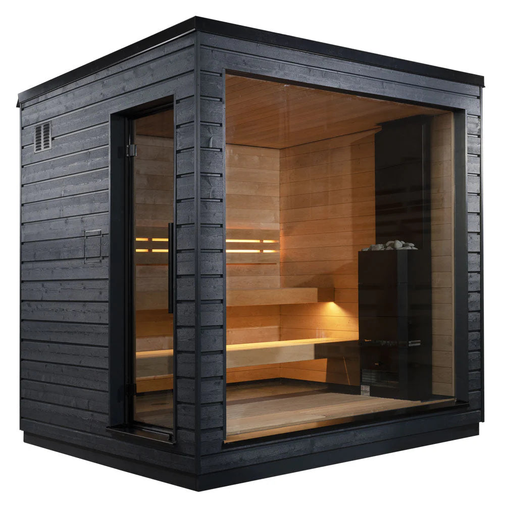 SaunaLife Model G6 5-Person Outdoor Sauna – Pre-Assembled