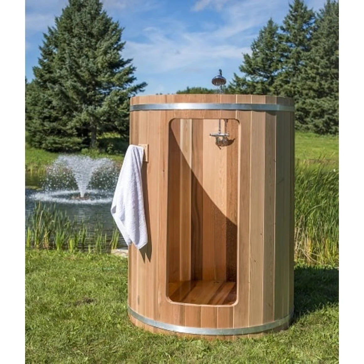 Dundalk Leisurecraft Rainbow Outdoor Shower – Cedar Barrel