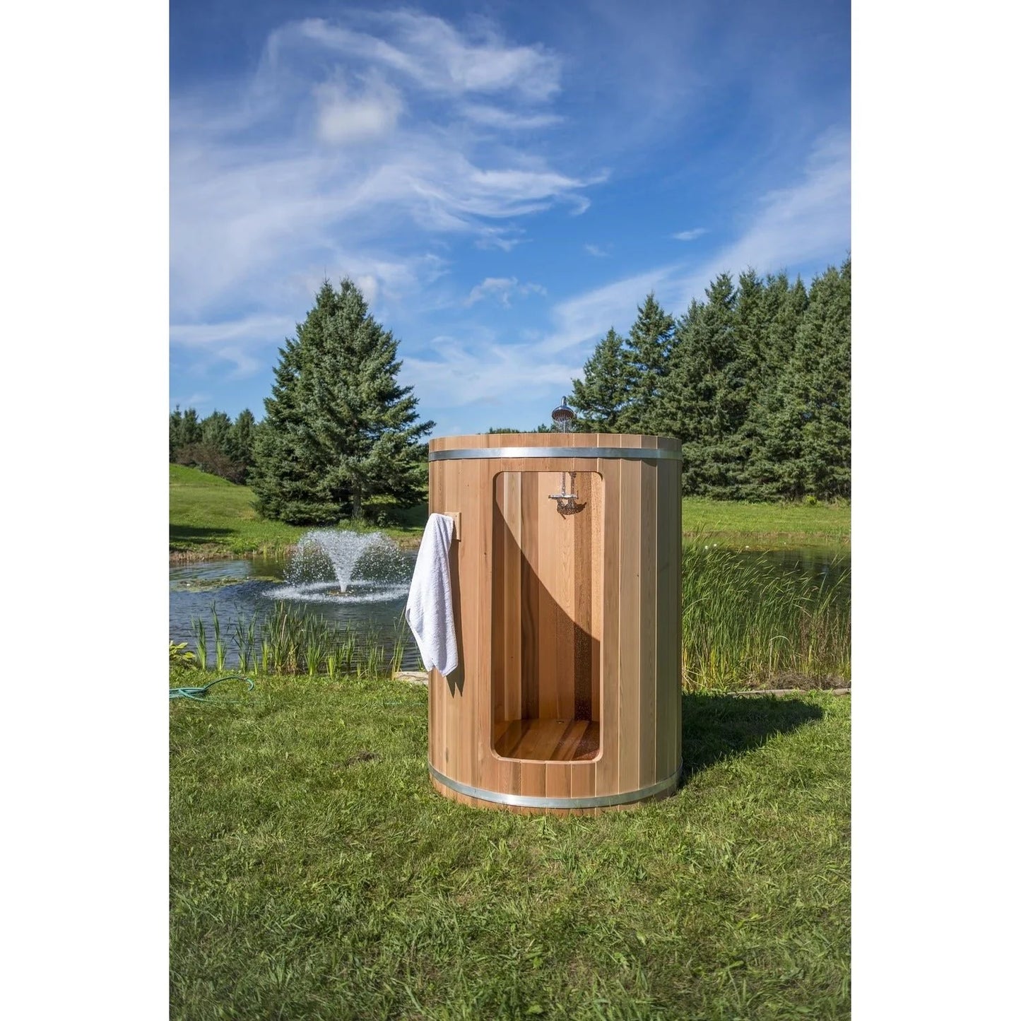 Dundalk Leisurecraft Rainbow Outdoor Shower – Cedar Barrel