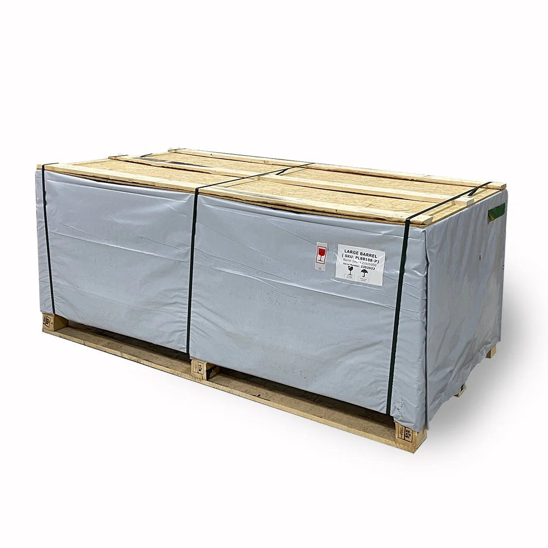SaunaLife Model E8W Sauna Barrel w/ Rear Window – 6-Person ERGO Series